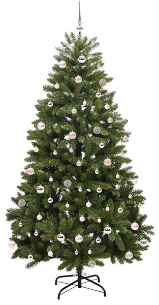 Umělý vánoční stromeček 240 cm 300 LED Teplá bílá PVC a ocel 3395705