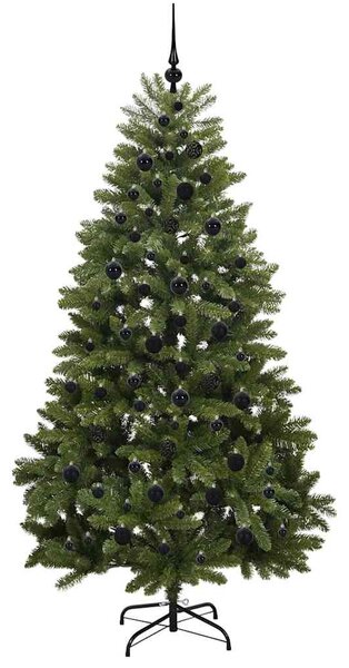 Umělý vánoční stromeček 210 cm 300 LED Teplá bílá PVC a ocel 3395695