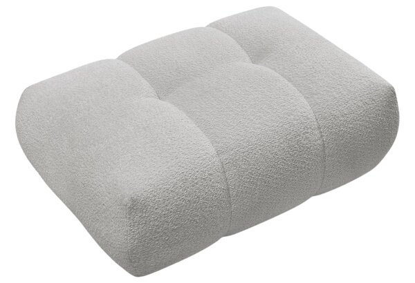 -25 % Dny MOMENTI– Bobochic Paris Světle šedá bouclé podnožka Fuji 112 x 80 cm