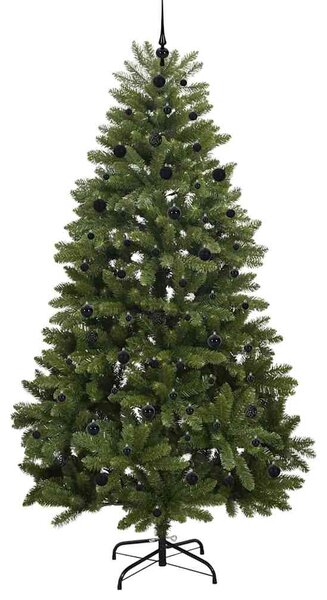 Umělý vánoční stromeček 240 cm 300 LED Teplá bílá PVC a ocel 3395704