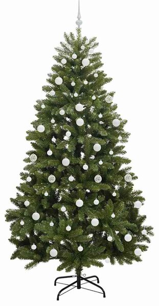 Umělý vánoční stromeček 210 cm 300 LED Teplá bílá PVC a ocel 3395697