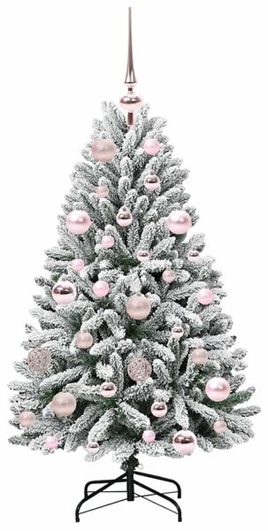 Umělý vánoční stromeček 120 cm 150 LED Teplá bílá PVC a ocel 3395732