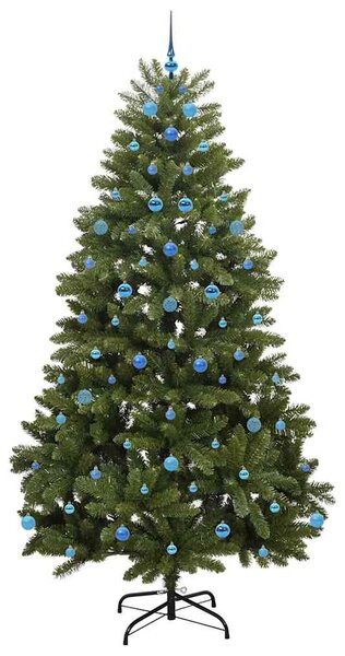 Umělý vánoční stromeček 240 cm 300 LED Teplá bílá PVC a ocel 3395710