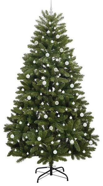Umělý vánoční stromeček 240 cm 300 LED Teplá bílá PVC a ocel 3395706