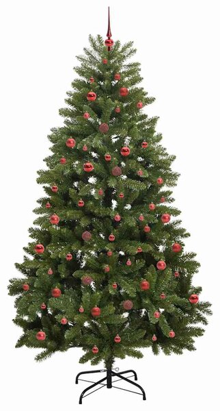 Umělý vánoční stromeček 240 cm 300 LED Teplá bílá PVC a ocel 3395703