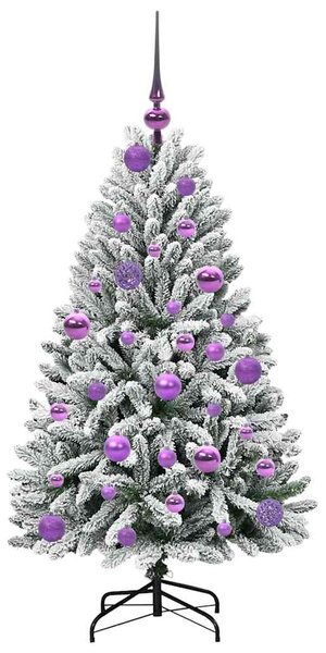 Umělý vánoční stromeček 120 cm 150 LED Teplá bílá PVC a ocel 3395736