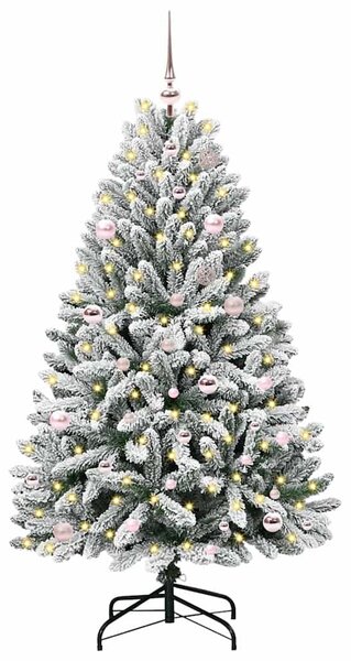 Umělý vánoční stromeček 150 cm 150 LED Teplá bílá PVC a ocel 3395741