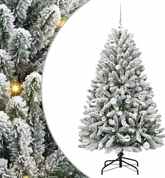 Umělý vánoční stromeček 150 cm 150 LED Teplá bílá PVC a ocel 3395744