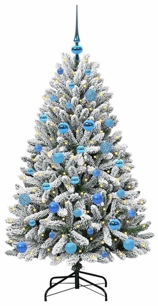 Umělý vánoční stromeček 150 cm 150 LED Teplá bílá PVC a ocel 3395746