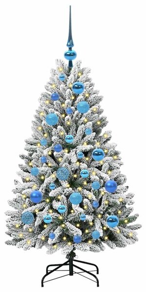 Umělý vánoční stromeček 120 cm 150 LED Teplá bílá PVC a ocel 3395737