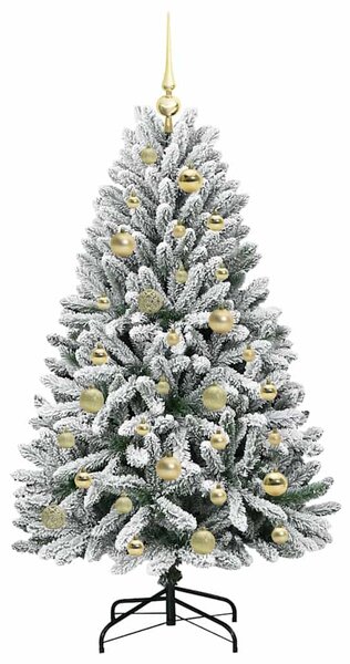 Umělý vánoční stromeček 120 cm 150 LED Teplá bílá PVC a ocel 3395734