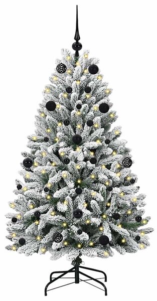 Umělý vánoční stromeček 150 cm 150 LED Teplá bílá PVC a ocel 3395740