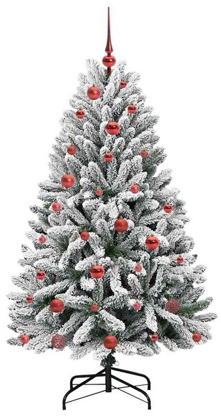 Umělý vánoční stromeček 150 cm 150 LED Teplá bílá PVC a ocel 3395739