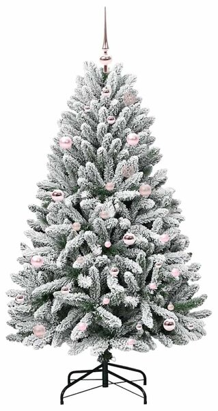 Umělý vánoční stromeček 150 cm 150 LED Teplá bílá PVC a ocel 3395741
