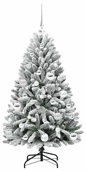 Umělý vánoční stromeček 120 cm 150 LED Teplá bílá PVC a ocel 3395735
