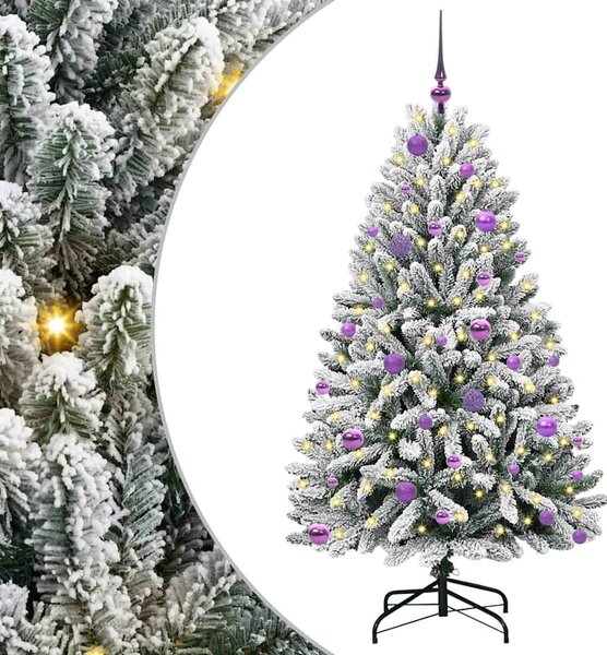 Umělý vánoční stromeček 150 cm 150 LED Teplá bílá PVC a ocel 3395745
