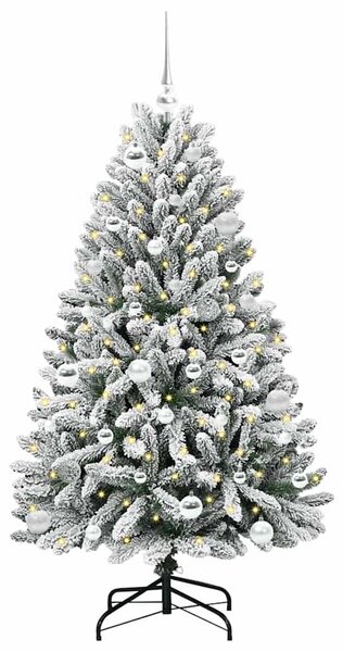 Umělý vánoční stromeček 150 cm 150 LED Teplá bílá PVC a ocel 3395744