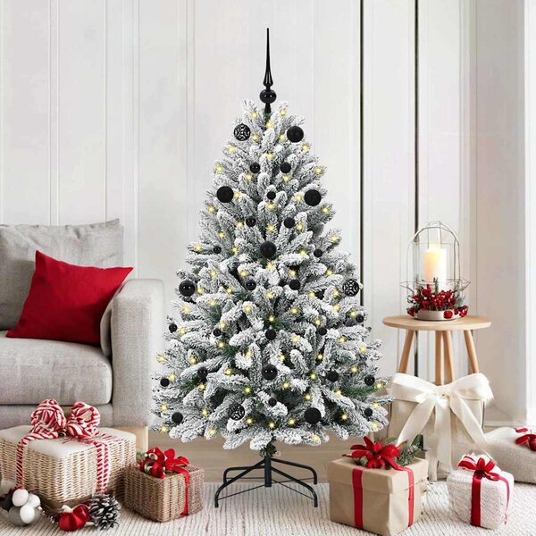 Umělý vánoční stromeček 150 cm 150 LED Teplá bílá PVC a ocel 3395740