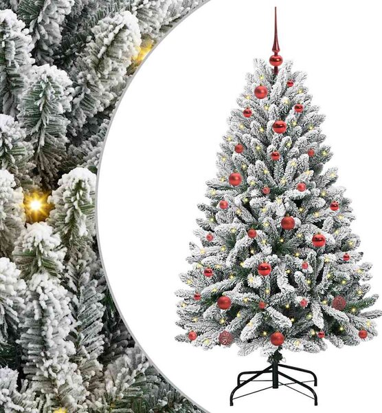 Umělý vánoční stromeček 150 cm 150 LED Teplá bílá PVC a ocel 3395739