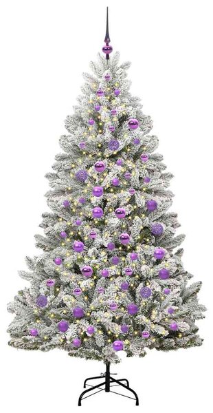 Umělý vánoční stromeček 180 cm 300 LED Teplá bílá PVC a ocel 3395754