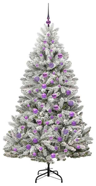 Umělý vánoční stromeček 180 cm 300 LED Teplá bílá PVC a ocel 3395754