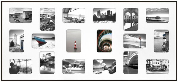 RÁM NA OBRAZOVÉ KOLÁŽE, 18 foto 10 cm x 15 cm Nielsen - Fotorámečky na více fotek, Online Only
