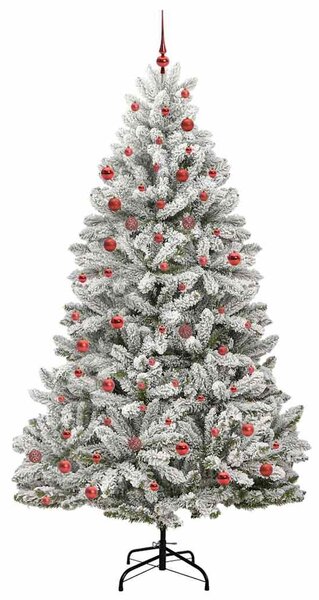 Umělý vánoční stromeček 210 cm 300 LED Teplá bílá PVC a ocel 3395757