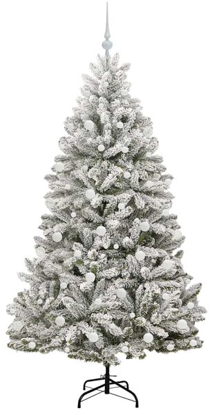 Umělý vánoční stromeček 180 cm 300 LED Teplá bílá PVC a ocel 3395751