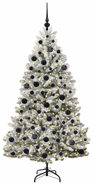 Umělý vánoční stromeček 180 cm 300 LED Teplá bílá PVC a ocel 3395749