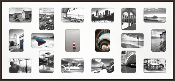 RÁM NA OBRAZOVÉ KOLÁŽE, 18 foto 10 cm x 15 cm Nielsen - Fotorámečky na více fotek, Online Only