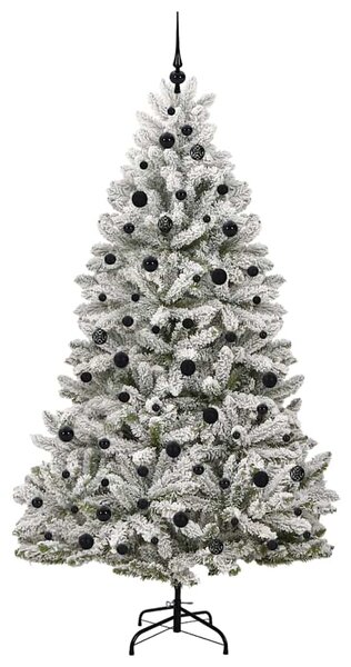 Umělý vánoční stromeček 210 cm 300 LED Teplá bílá PVC a ocel 3395758