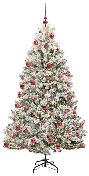 Umělý vánoční stromeček 180 cm 300 LED Teplá bílá PVC a ocel 3395748