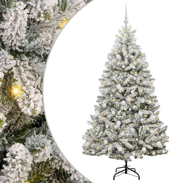 Umělý vánoční stromeček 180 cm 300 LED Teplá bílá PVC a ocel 3395751