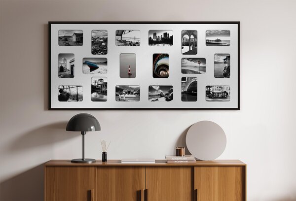 RÁM NA OBRAZOVÉ KOLÁŽE, 18 foto 10 cm x 15 cm Nielsen - Fotorámečky na více fotek, Online Only