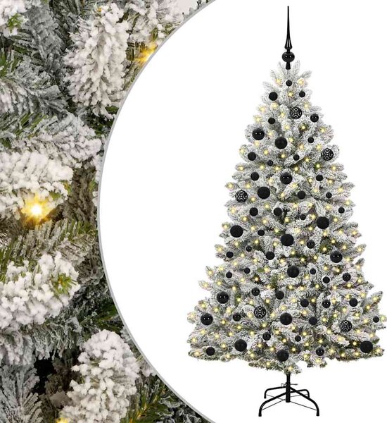 Umělý vánoční stromeček 180 cm 300 LED Teplá bílá PVC a ocel 3395749