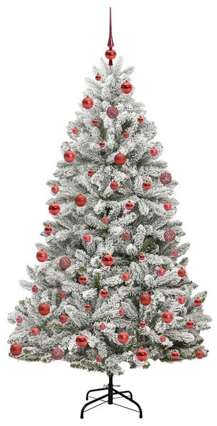 Umělý vánoční stromeček 180 cm 300 LED Teplá bílá PVC a ocel 3395748
