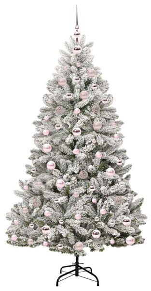 Umělý vánoční stromeček 180 cm 300 LED Teplá bílá PVC a ocel 3395750