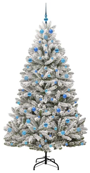 Umělý vánoční stromeček 210 cm 300 LED Teplá bílá PVC a ocel 3395764