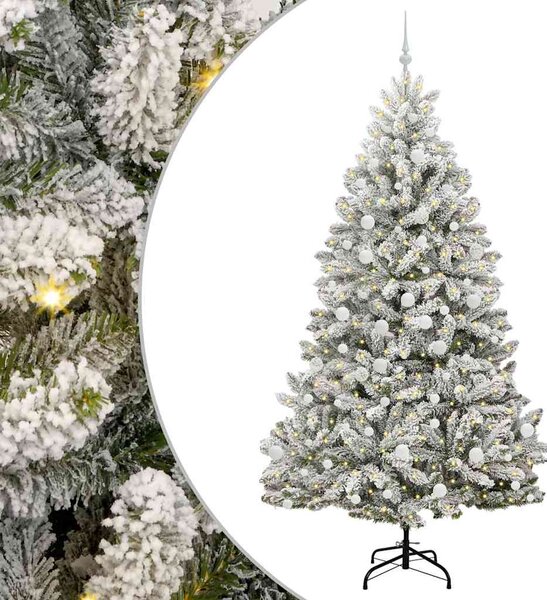 Umělý vánoční stromeček 210 cm 300 LED Teplá bílá PVC a ocel 3395760