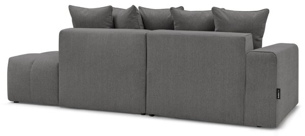 -25 % Dny MOMENTI– Bobochic Paris Tmavě šedá rohová pohovka Mont-Blanc 313 cm, levá