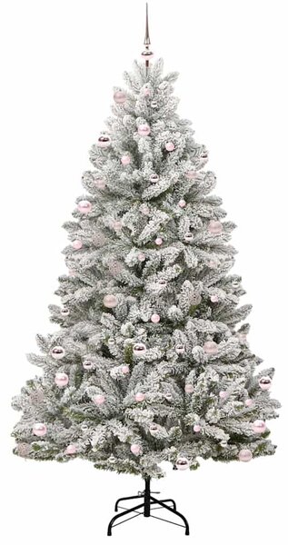 Umělý vánoční stromeček 240 cm 300 LED Teplá bílá PVC a ocel 3395768
