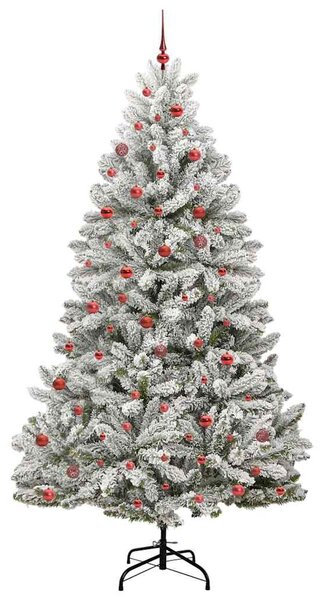 Umělý vánoční stromeček 270 cm 300 LED Teplá bílá PVC a ocel 3395775