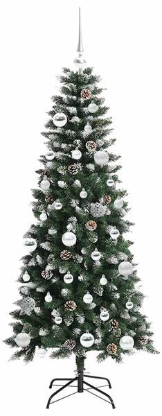 Umělý vánoční stromeček Zelená 150 cm PVC, plast a ocel 3395813