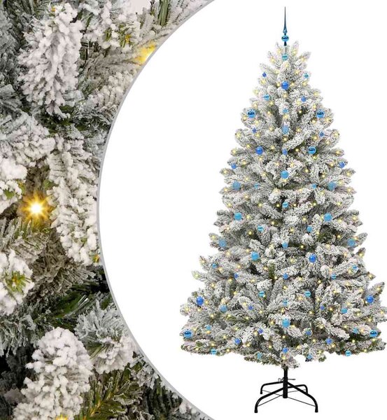 Umělý vánoční stromeček 270 cm 300 LED Teplá bílá PVC a ocel 3395782