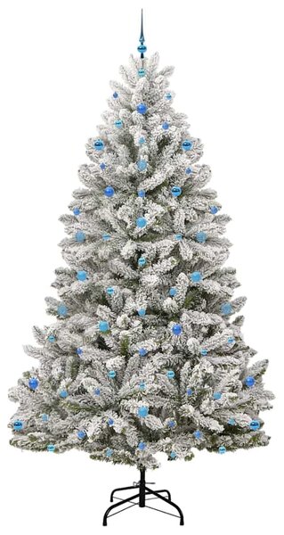 Umělý vánoční stromeček 270 cm 300 LED Teplá bílá PVC a ocel 3395782