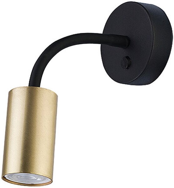 Nowodvorski Eye Flex nástěnné svítidlo 1x10 W černá-mosaz 9067