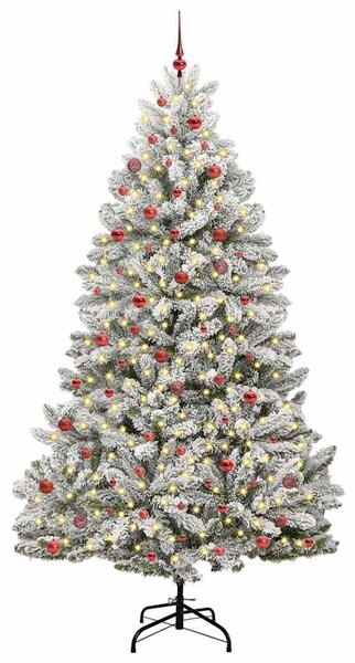Umělý vánoční stromeček 270 cm 300 LED Teplá bílá PVC a ocel 3395775