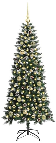 Umělý vánoční stromeček Zelená 150 cm PVC, plast a ocel 3395812