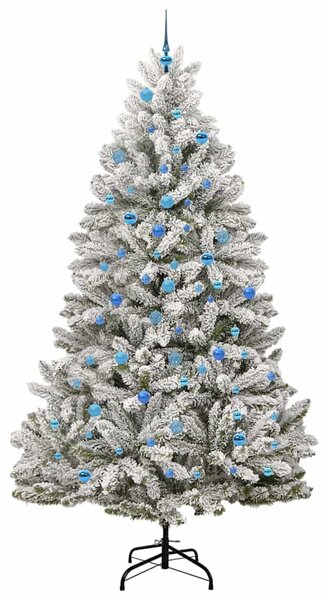 Umělý vánoční stromeček 240 cm 300 LED Teplá bílá PVC a ocel 3395773