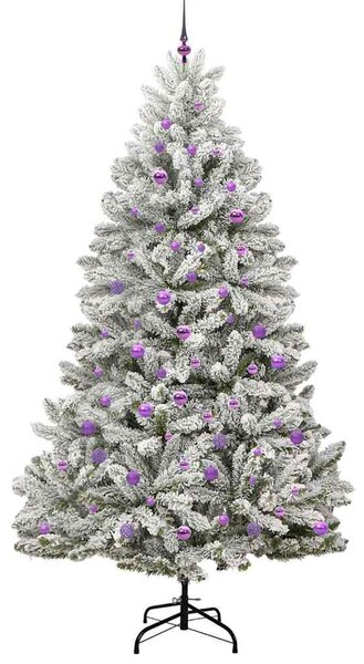 Umělý vánoční stromeček 240 cm 300 LED Teplá bílá PVC a ocel 3395772
